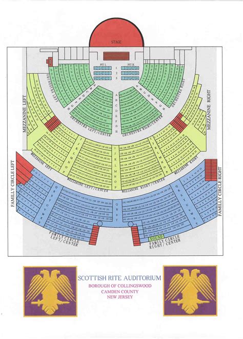 Seating Chart - Scottish Rite Auditorium - Collingswood, NJ