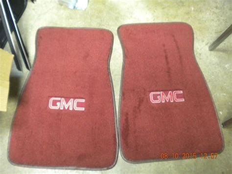 Find NEW REPRODUCTION GMC RED FLOOR MATS GMC TRUCK DENALI JIMMY CONQUISTA SPRINT in Whittier ...