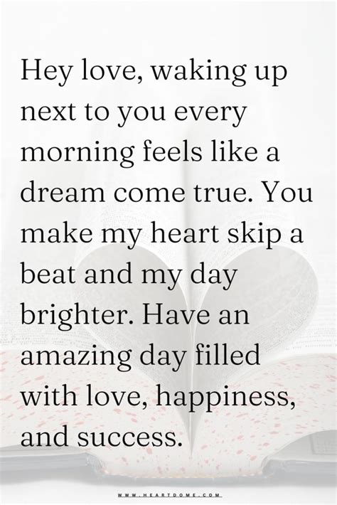 40+ Good Morning Text For Him To Make Him Smile - Heart Dome