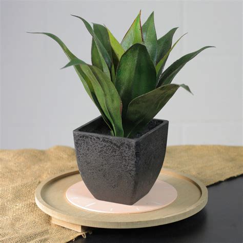 16" Artificial Potted Green Agave Succulent Plant | Christmas Central