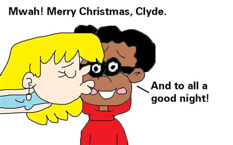 Lori Loud's Christmas Kiss to Clyde McBride by MikeJEddyNSGamer89 on DeviantArt