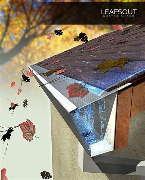 LeafsOut 5” WIDE, DIY Micro Mesh Rain Gutter Guard System – 23' LONG ...