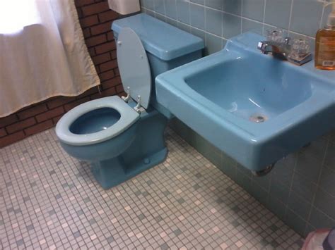 Vintage Style Blue Toilet - Rustica House