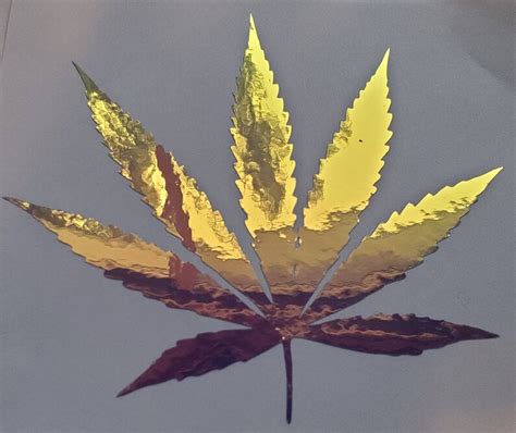 Holographic Cannabis Marijuana Weed Pot Leaf Vinyl Decal | Etsy