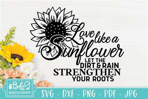 Digital Inspirational Svg svg cricut Digital Download Flower Svg Sunflower Quote svg Sunflower ...