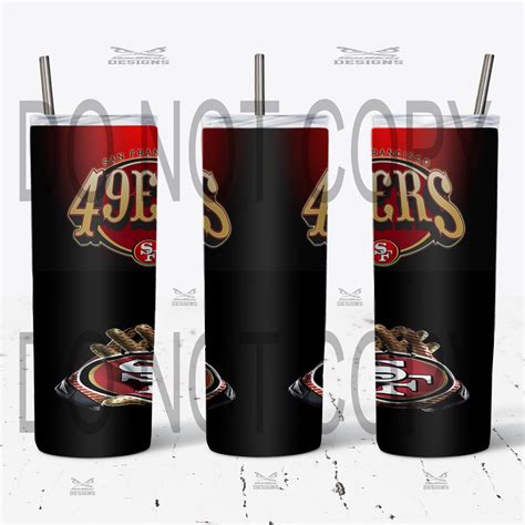 NFL San Francisco 49ers 20 oz. Straight Tumbler Design | Etsy