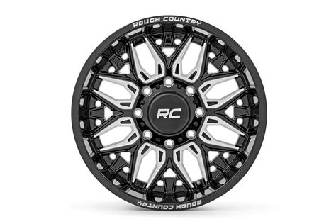 Rough Country 86 Series Wheel | One-Piece | Gloss Black | 20x10 | 8x6.5 ...