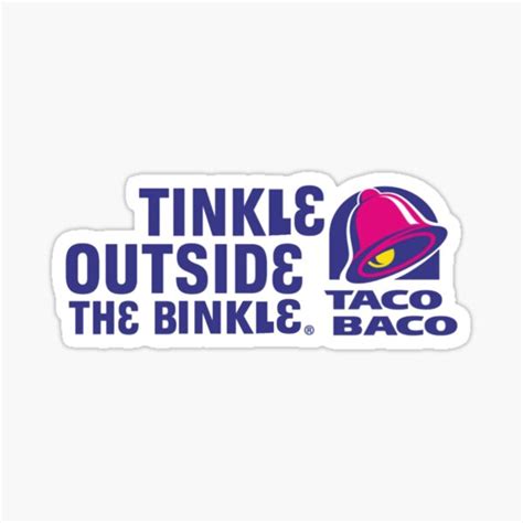 "taco baco" Sticker for Sale by Gingerofthenite | Redbubble