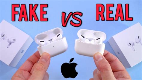 FAKE VS REAL Apple AirPods Pro - Buyers Beware! 1:1 Clone - YouTube