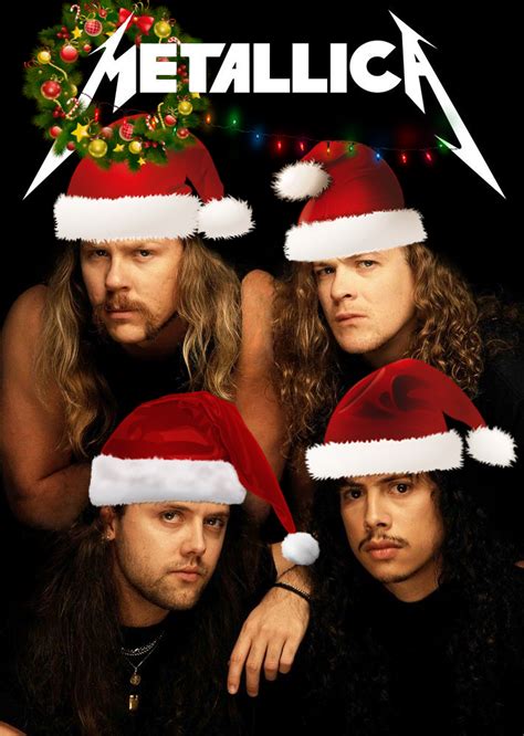 Christmas Picture of Metallica (Made by me) : r/Metallica