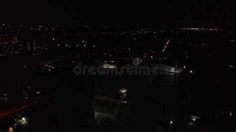 Aerial View of the Night City. Stock Video - Video of construction ...