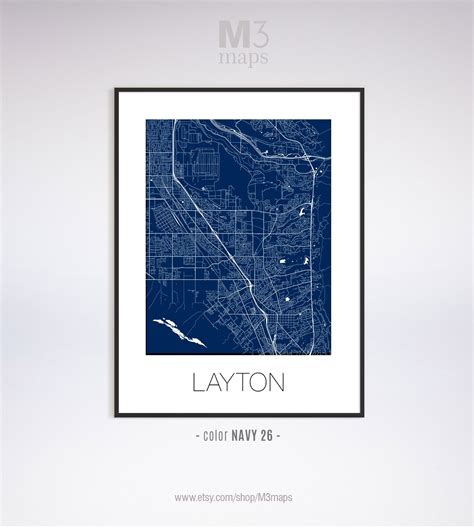 Layton Utah Layton UT Map Layton Map Layton Print Layton - Etsy