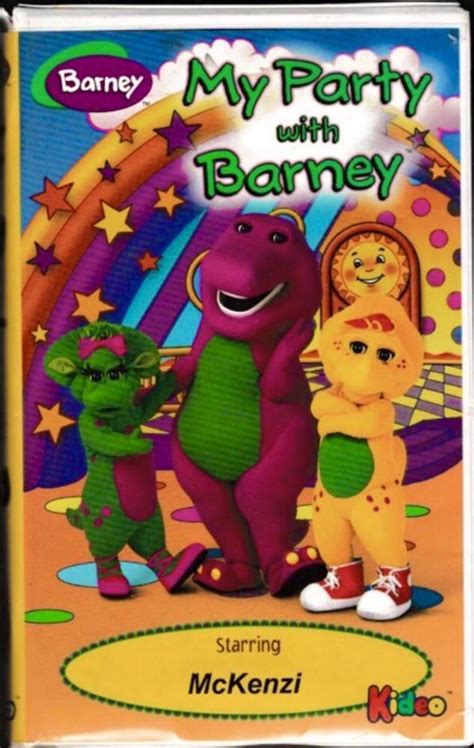 My Party with Barney 1998 VHS Kideo Starring McKenzi : u/Party_Set3250