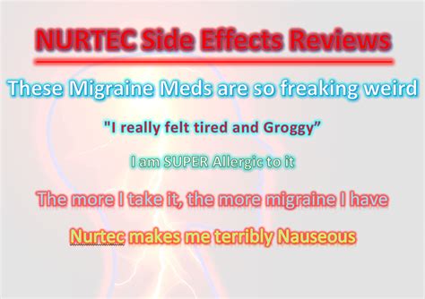 Nurtec Side Effects Reviews On Reddit By Migraine Patients