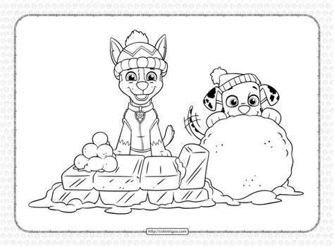 Printable Paw Patrol Holiday Coloring Page | Paw patrol coloring, Paw ...