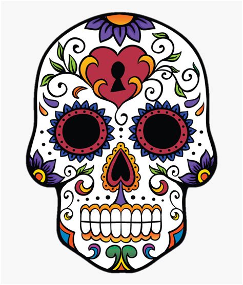 Transparent Dia De Los Muertos Clipart - Day Of The Dead Skull Clipart, HD Png Download ...