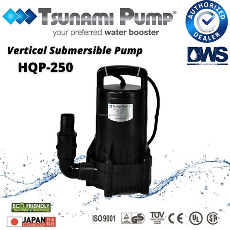 TSUNAMI SUBMERSIBLE WATER PUMP HQP250 (250W) For Fish Pond | Koi Fish Pond HQP-250