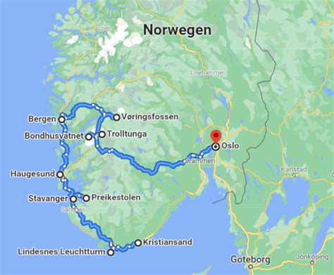 Southern Norway Road Trip Itinerary for 2 Weeks