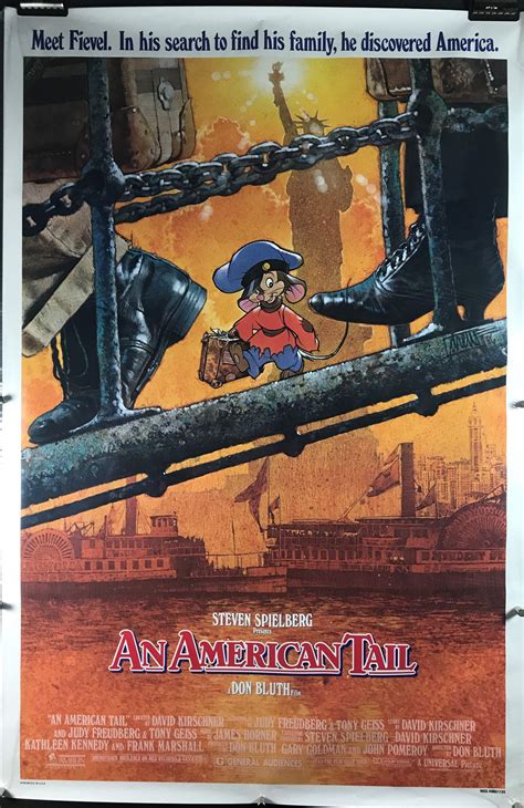 AN AMERICAN TAIL, Original Steven Spielberg Animated Movie Poster - Original Vintage Movie Posters