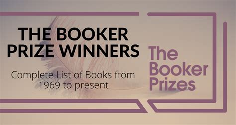 List of Man Booker Prize Winners from 1968-2021 with Books or Novels
