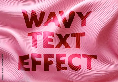 Wavy Text Effect Stock Template | Adobe Stock