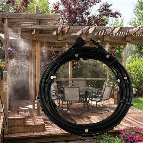 Outdoor Patio Water Misting System Backyard Cooling Mister | Patio misting system, Misting ...