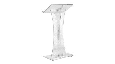 Acrylic-Plexiglass Podium | Clear Podium Rental