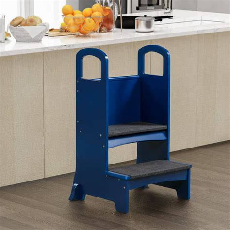 Naomi Home Kids Step To It Stool, Kids Kitchen Step Stool, Navy - Walmart.com - Walmart.com