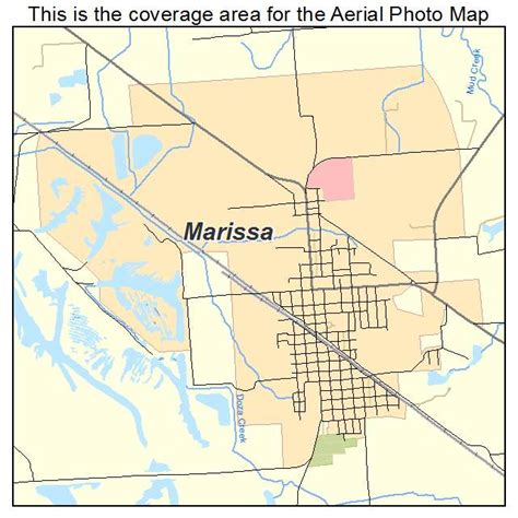 Aerial Photography Map of Marissa, IL Illinois