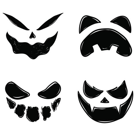 Printable Scary Pumpkin Carving Stencils