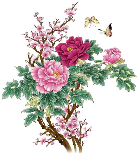 Download Flower, Traditional Chinese Painting, Watercolor. Royalty-Free ...