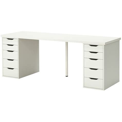 Ikea Table with 10 Drawer unit, white 14 1/8x27 1/2 " 626.29826.610 - Walmart.com