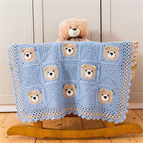 Crochet Teddy Bear Blanket Pattern Crochet Bear Blanket - Etsy