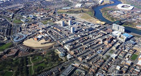 Sunderland city centre aerial photograph | aerial photographs of Great ...