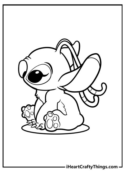 Lilo And Stitch Coloring Pages | Lilo and stitch drawings, Angel ...