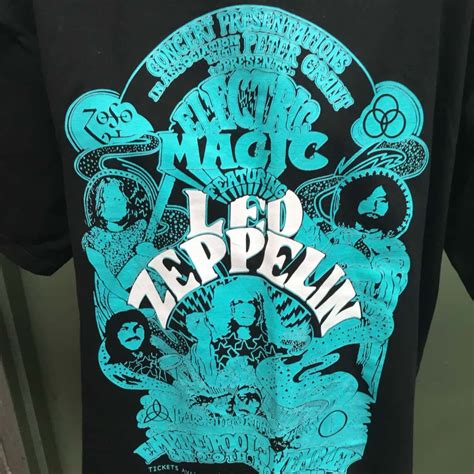 Men’s Led Zeppelin ‘Electric Magic’ Black XXL T-Shirt - As New