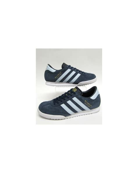 Adidas Beckenbauer Trainers Navy/Argentina Blue, originals, adidas ...