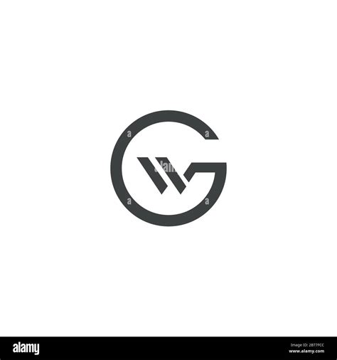 Initial letter wg or gw logo design template Stock Vector Image & Art - Alamy