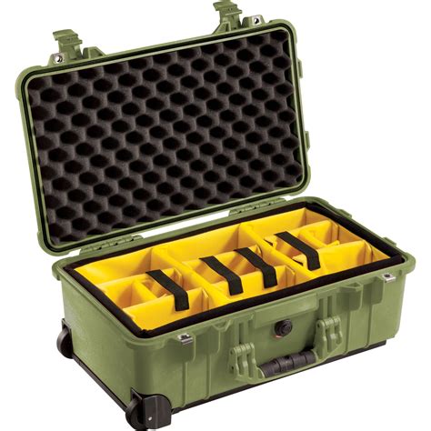 Pelican 1510 Carry On Case with Yellow and Black 015100-0040-130