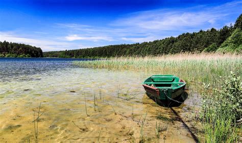 poland, Lake, Boat, Forests, Kotel, Lake, Nature Wallpapers HD ...