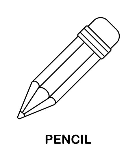 Pencil Coloring Page