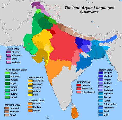 The Indo Aryan Languages Language Map, English Language, Semitic Languages, Language Families ...