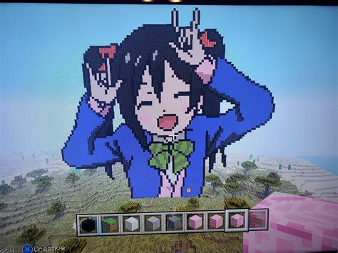 Nico Yazawa pixel art in minecraft : r/LoveLive