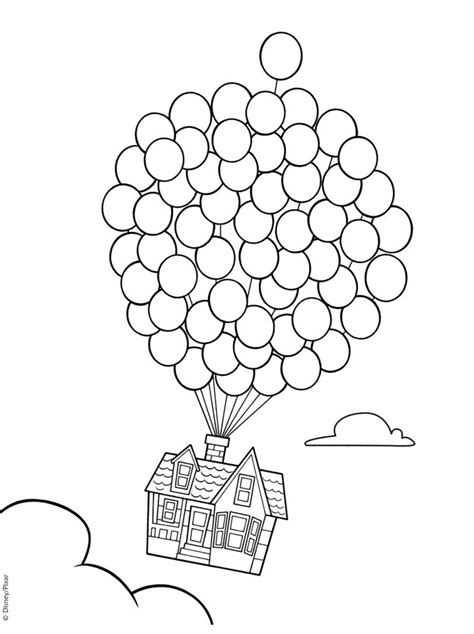 Disney Pixar Up House Clipart Black And White