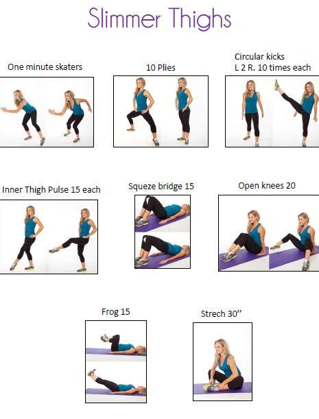 slimmer thighs | Exercise, Workout, Get Fit | Pinterest