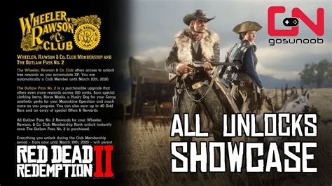 RDR2 Online - Outlaw Pass No.2 All Unlocks Showcase - Wheeler, Rawson ...