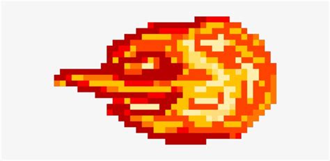 Pixel Transparent Fire Ball - 640x480 PNG Download - PNGkit