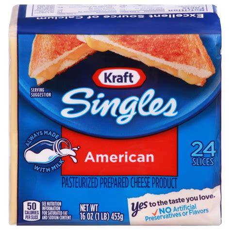 Save on Kraft Singles American Cheese Slices - 24 ct Order Online ...