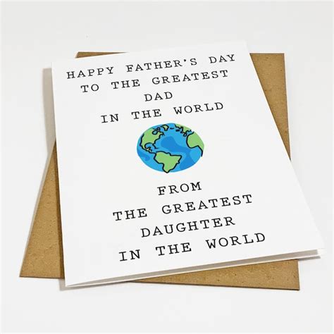 Funny Fathers Day Cards From Daughter - Etsy