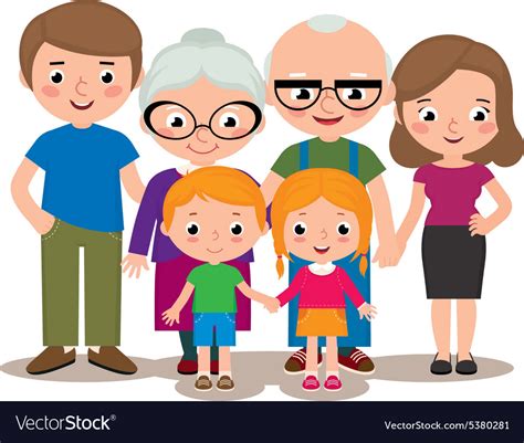 Family With Grandparents Clip Art